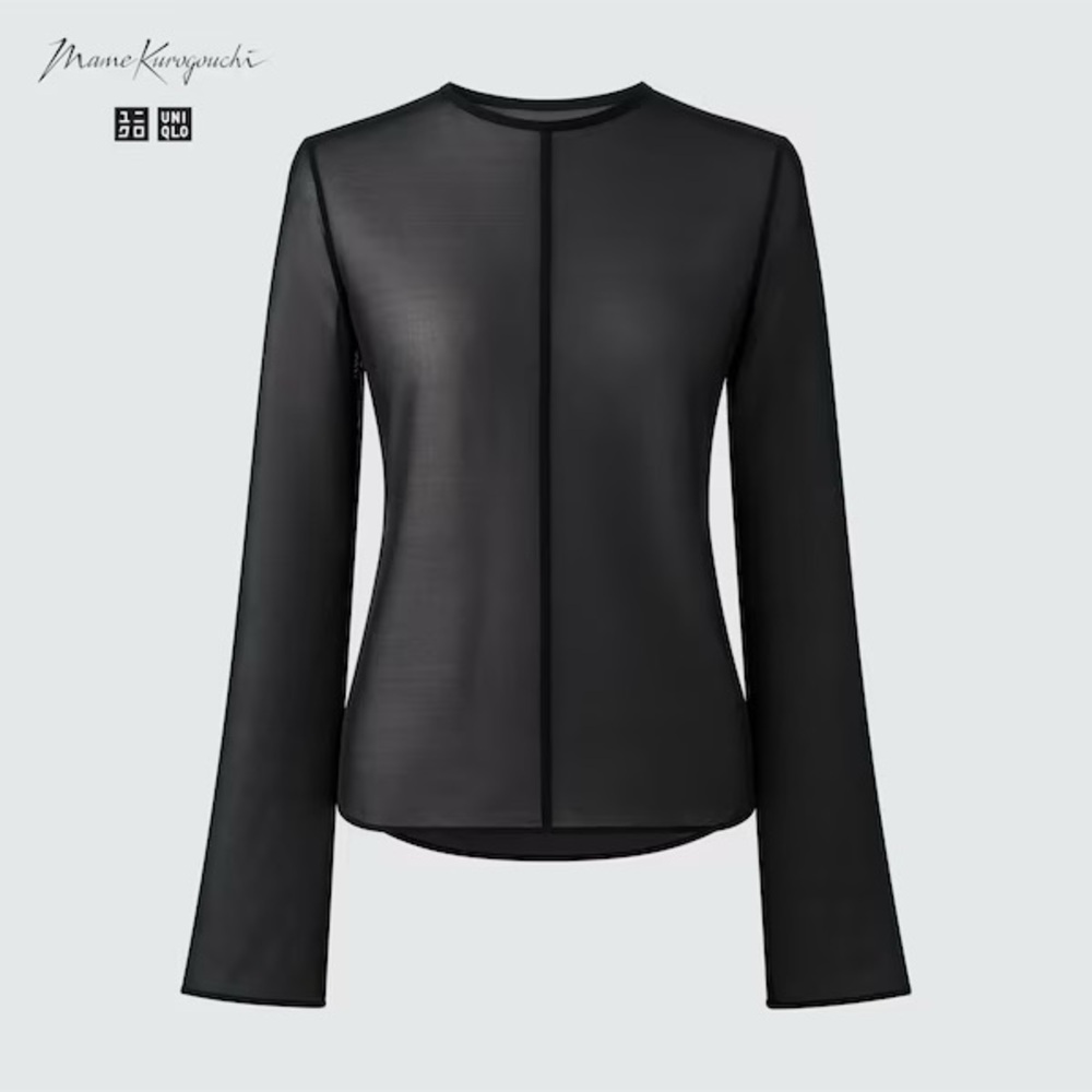 Uniqlo x Mame Kurogouchi Sheer Crewneck Long-sleeve